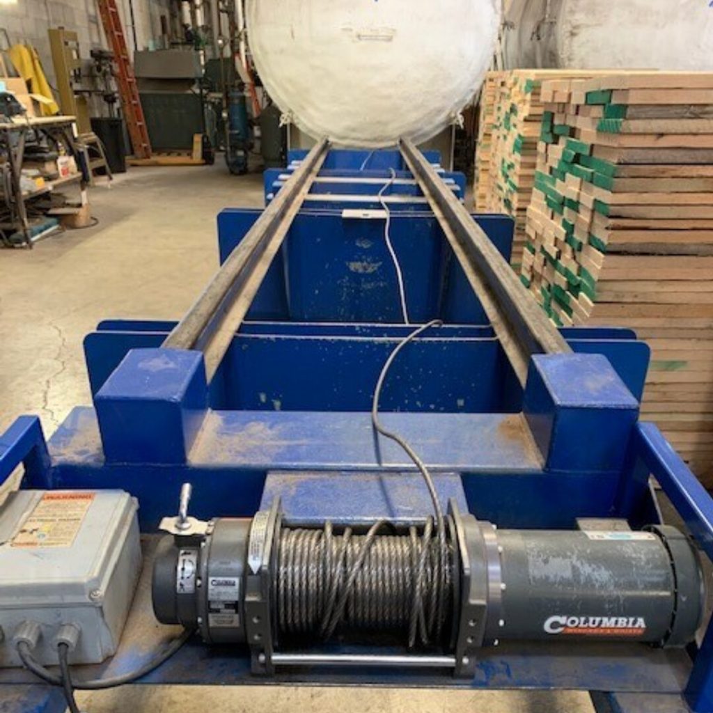AC Electric Winch used for Hardwood Drying in a Kiln