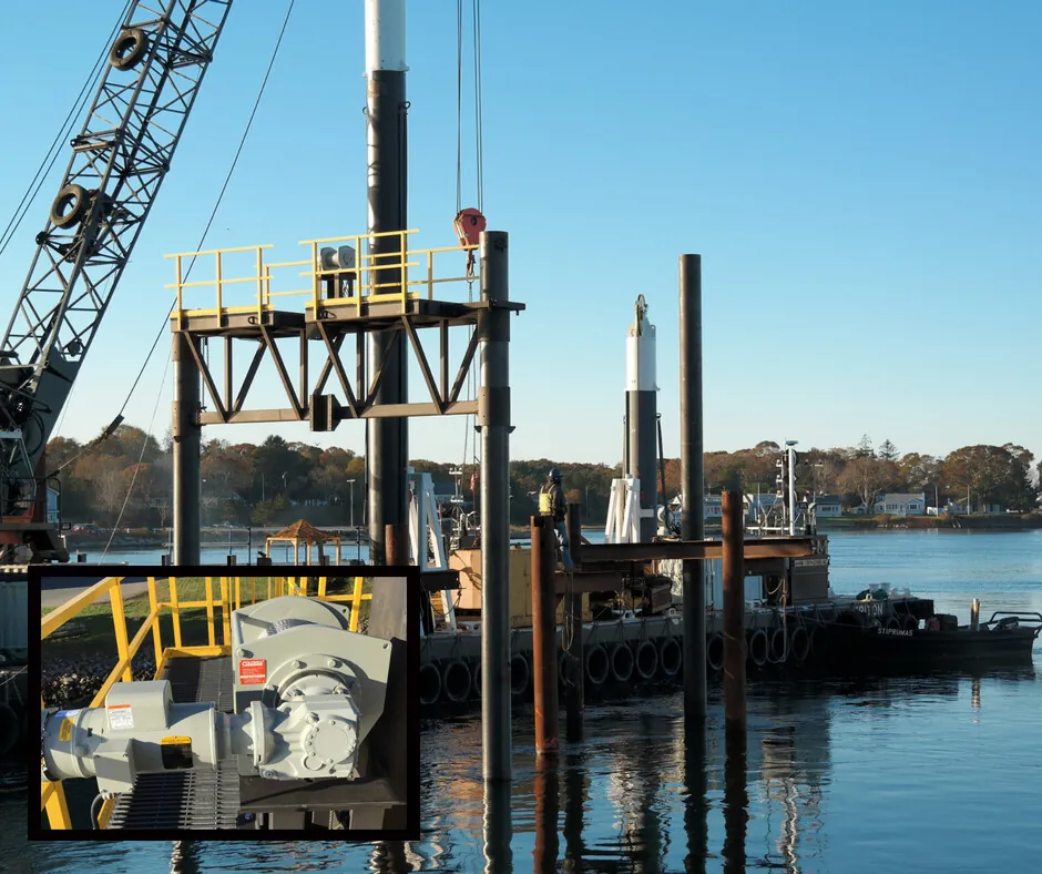 Hoist for lifting a Tidal Turbine for Maintence